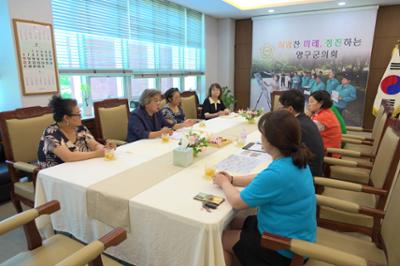 한국 외식업협회 양구군지회 회장, 회원 일행 면담