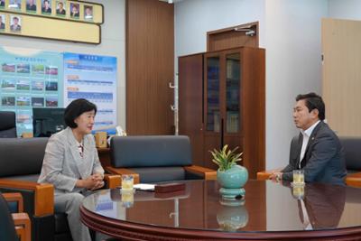 속초시의회 김명길의장 예방