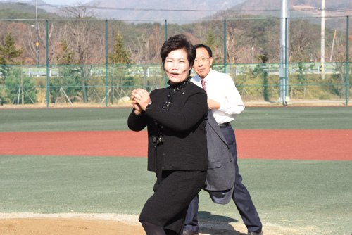 제6회 양구군수기 국민생활체육 야구대회 참석