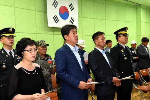 임당초등학교 6.25 참전용사 모교 명패 증정 행사 참석