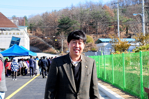 남면 청리 도시계회도로 개설공사 준공식 참석