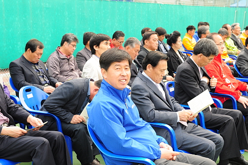 제18회 민.군.관 양구군수기 테니스대회 개회식 참석