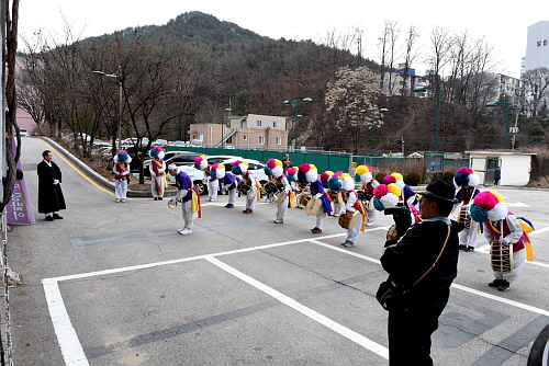 2016년 지신밟기 풍물패 격려 