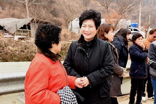 나라사랑 보금자리 준공식 참석