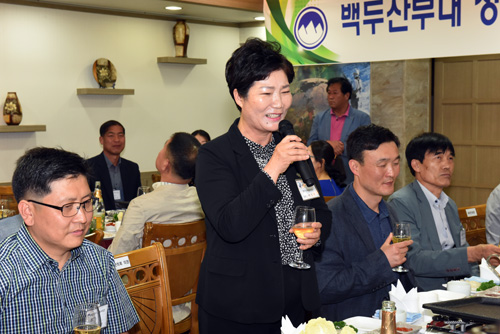 백두산부대 창설 제62주년 기념행사 만찬 참석