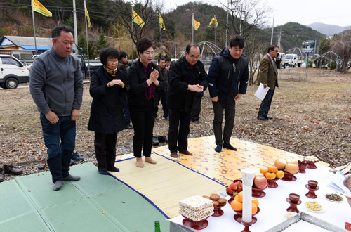 남면 장승제례 참석