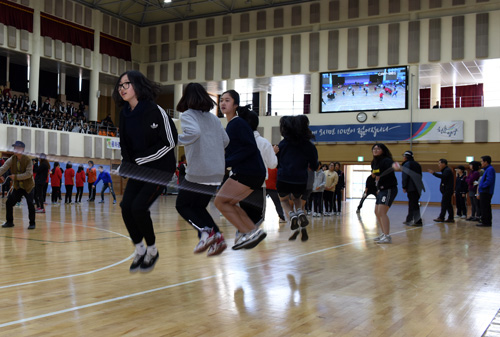  제21회 청춘양구 중학교 문화체육 한마당 개회식 참석