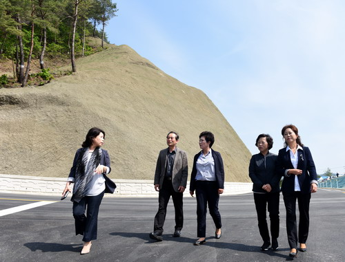 고대리 군도6호 선형개량공사 준공식 참석