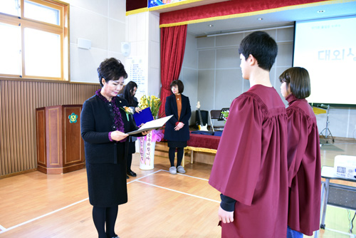 용하초등학교 졸업식