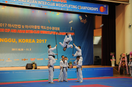 2017 아시안컵 및 아시아클럽 역도선수권대회 개회식 참석