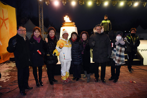  2018평창동계올림픽 성화봉송 및 지역축하행사 참석